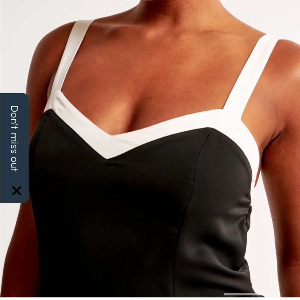 Abercrombie Contrast Tie-Back Maxi Dress